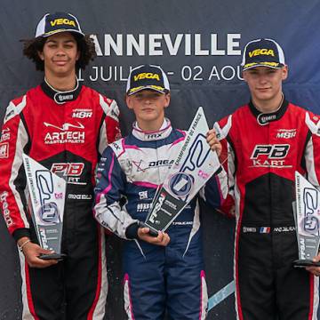 100% des podiums Nationale et Senior Rotax pour OTK au Championnat de France à Anneville